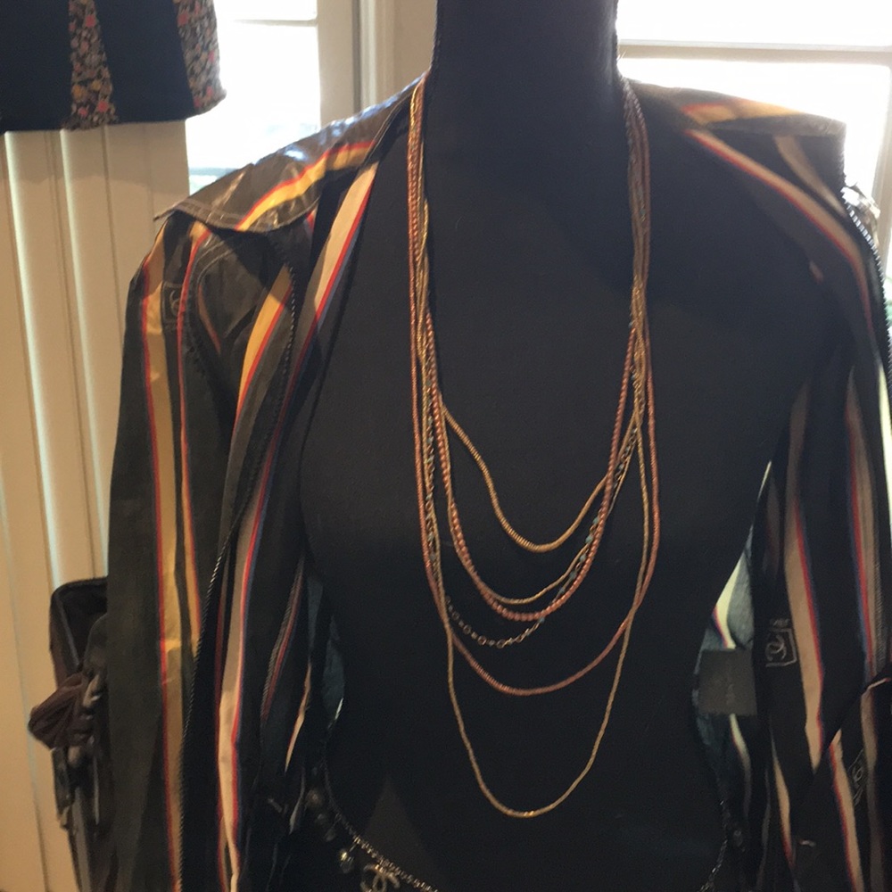 Heather Gardner six chain necklace